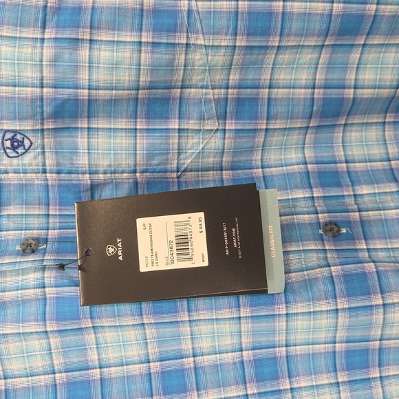 Ariat Pro Series Hogan Classic Fit Long Sleeve Button Up NWT, Small - Picture 7 of 11